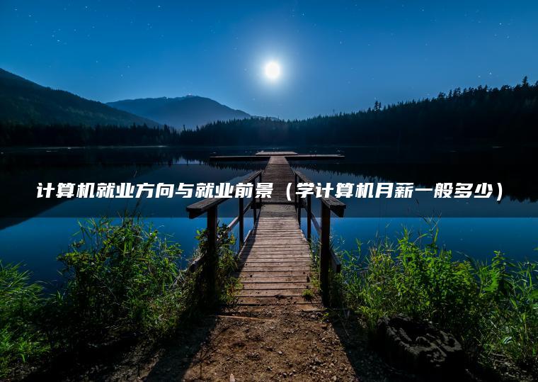 计算机就业方向与就业前景（学计算机月薪一般多少）