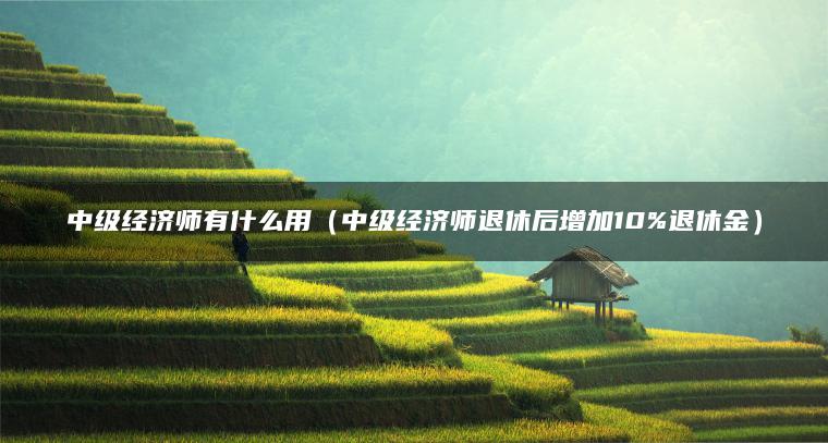 中级经济师有什么用（中级经济师退休后增加10%退休金）