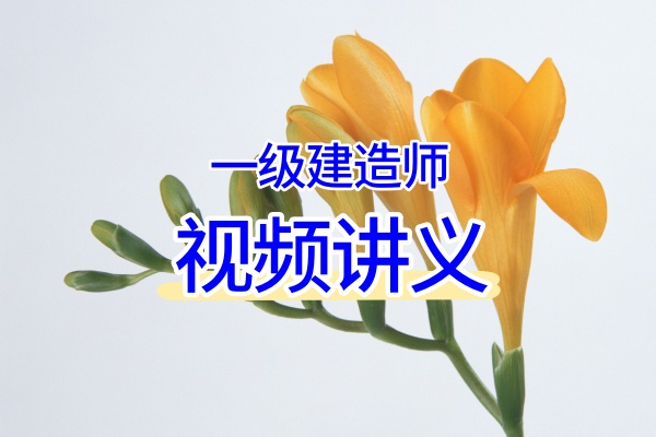 2026年一级建造师顾士东大V精讲+大V精题必练视频课件完整-79学习网
